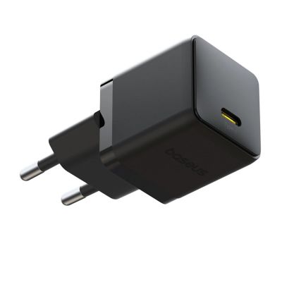 3. Baseus Palm 1C 20W Wall Charger (with Baseus Mini White USB-C 60W (20V/3A) 1m Cable) - Black