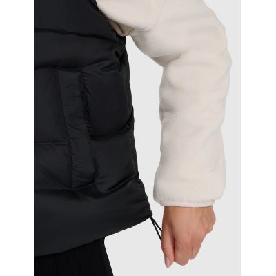 5. Women's down vest with natural filling 4F 4FWAW25TVJAF223-083S