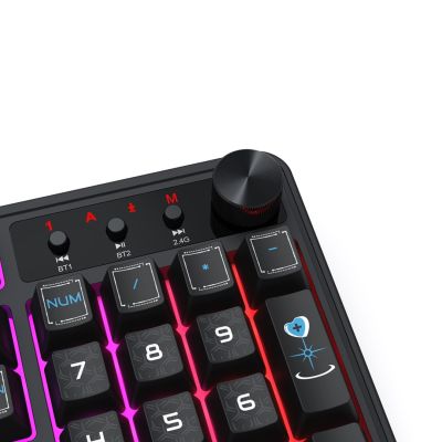 10. REDRAGON K526BB-WL Keyboard Black