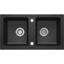 Granite sink, 2-bowl, ZQZ_2203 5907650851783