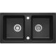 Granite sink, 2-bowl, ZQZ_2203 5907650851783