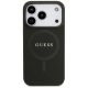 3. Guess Saffiano Classic Logo MagSafe Case for iPhone 17 Pro - Black
