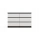 4. M6 MALWA CHEST OF DRAWERS 120CM ANT/WHITE SET