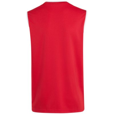 2. adidas Entrada 26 Sleeveless Jersey Kids' Red KB3937
