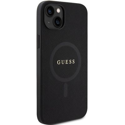 4. Guess GUHMP15MPSAHMCK iPhone 15 Plus 6.7" black/black hardcase Saffiano MagSafe