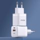 2. Wall charger GaN 33W PPS USB C/USB Dudao A13Pro - white