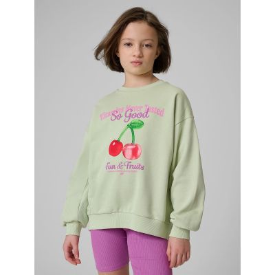 2. Girls' loose sweatshirt without hood 4F 4FJRSS26TSWSF2903-47S