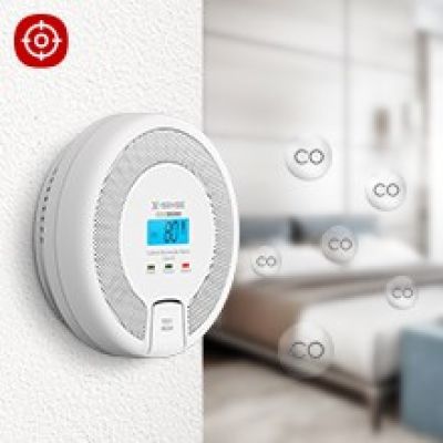 3. X-Sense CO03D-W Smoke Detector Carbon Monoxide Detector Interconnectable Wireless