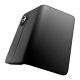 5. Puro Wallet Stand case for iPhone 17 made of eco-leather, with a flap, wallet and stand function - black
