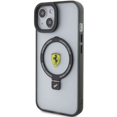 2. Ferrari Ring Stand 2023 Collection MagSafe Case for iPhone 15 Plus / 14 Plus - Black
