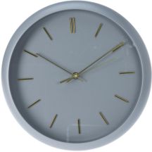 PP WALL CLOCK 30x4.5CM GRAY