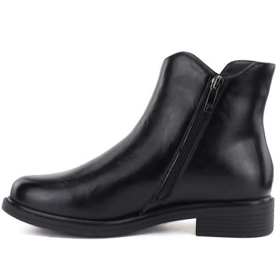 3. Women’s insulated black leather ankle boots Potocki JE19485ac