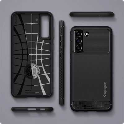 9. Spigen Rugged Armor Case for Samsung Galaxy S21 FE - Matte Black