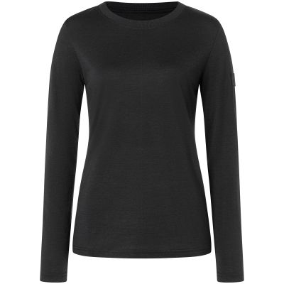 3. Women's SUPER.NATURAL W CASUAL RIB BIO J LS long-sleeve top black