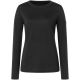 3. Women's SUPER.NATURAL W CASUAL RIB BIO J LS long-sleeve top black