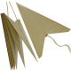 17. DECORATIVE HANGING PAPER STAR FSC 18x75CM BEIGE 7 ARMS MICA
