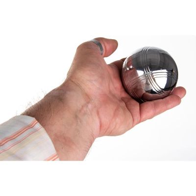 18. 8-PIECE PETANQUE BALLS - BOULE PETANQUE ALUMINUM SUITCASE ENERO