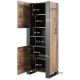 4. WOOD shelving unit 65x40x170 Wotan oak + anthracite