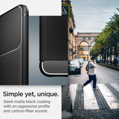 9. Spigen Rugged Armor Case for Samsung Galaxy S22 - Matte Black