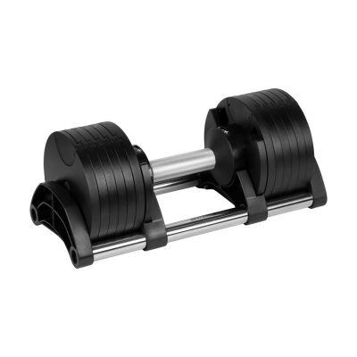 Cast iron adjustable automatic dumbbell 24 kg, 2 kg increments, REBEL ACTIVE