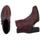 5. Women's leather ankle boots with high heels, burgundy, Rieker Y2567-35
