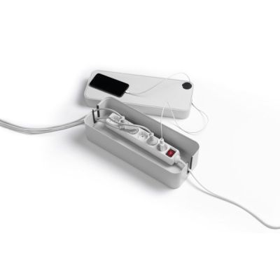 3. Durable Cavoline Box L Desk Cable Box, Grey, 1 pc.