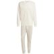 2. Men's adidas Sportswear Big Logo Fleece Colorblock Tracksuit Beige JX5572