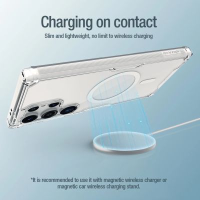 9. Nillkin Nature Pro armored case with a magnetic ring for Samsung Galaxy S24 Ultra - white