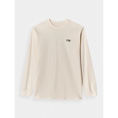 6. Men's oversize longsleeve with print 4F 4FWAW24TLONM315-11S