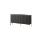 VERA chest of drawers 150x40x80 black matt