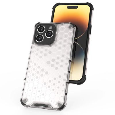 5. Honeycomb case for iPhone 14 Pro armored hybrid cover blue