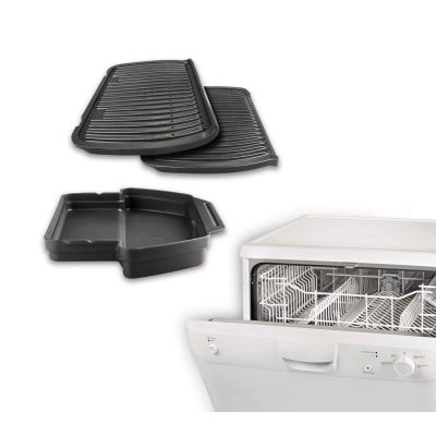 6. Tefal OptiGrill GC712D34 Grill (tabletop – closed; 2000 W; inox colour)