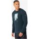 Men’s SUPER.NATURAL M 2 Pitch LS Long-Sleeve Shirt in Navy Blue