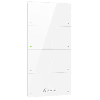 2. GrentonGrenton touch panel / 8 touch fields / TF-Bus / white glass front