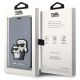 7. Karl Lagerfeld KLBKP14LSANKCPG iPhone 14 Pro 6.1" bookcase silver/silver Saffiano Karl & Choupette