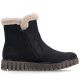 8. Women's insulated black ankle boots Rieker Y3481-01