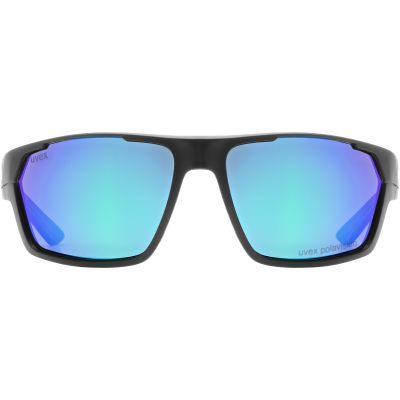 Uvex Sportstyle 233 P Polarized Glasses – black matt/mirror green