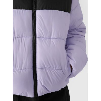 5. Girls' down jacket with synthetic filling 4F Junior 4FJWAW24TDJAF452-51S