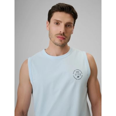 4. Men's sleeveless relaxed smooth t-shirt 4F 4FRSS26TSLEM330-34S