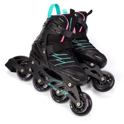 6. Meteor M 34-38 Buzzy Roller Skates Black/Pink/Mint