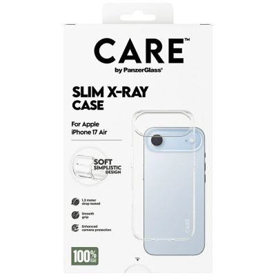 5. CARE by PanzerGlass Fashionable X-Ray Soft Basic Case for iPhone Air - Transparent