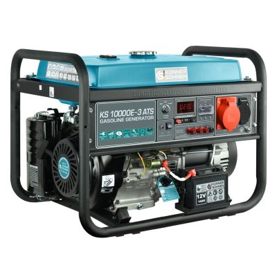 5. Könner & Söhnen KS 10000E-3 ATS Generator 7500 W 25 l Petrol Black, Marine