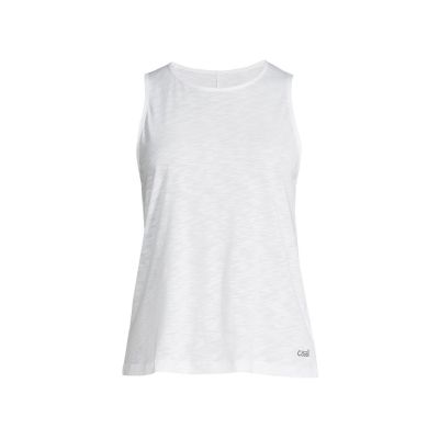 4. CASALL Soft Texture Tank White Training T-shirt