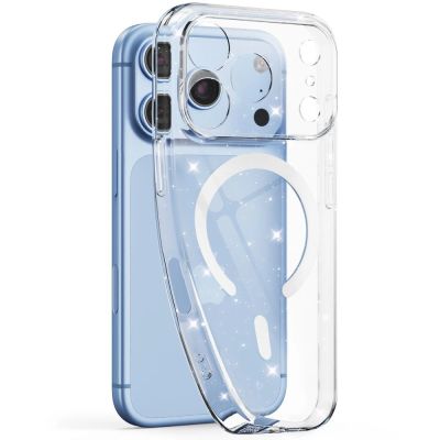 9. Tech-Protect FlexAir MagSafe iPhone 17 Pro / 18 Pro Case - Clear Glitter