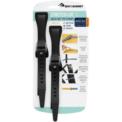 11. SEA TO SUMMIT Stretch-Loc Tie-Down Straps 25/62.5, 2 pcs