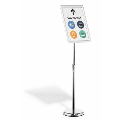 4. Durable 479923 Sign Holder and Display Stand A3 Aluminum, Plastic, Steel Silver