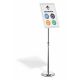 4. Durable 479923 Sign Holder and Display Stand A3 Aluminum, Plastic, Steel Silver