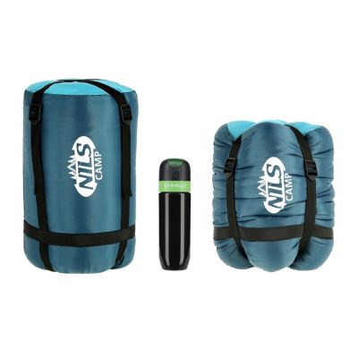 5. NILS CAMP NC2012 grey-blue sleeping bag