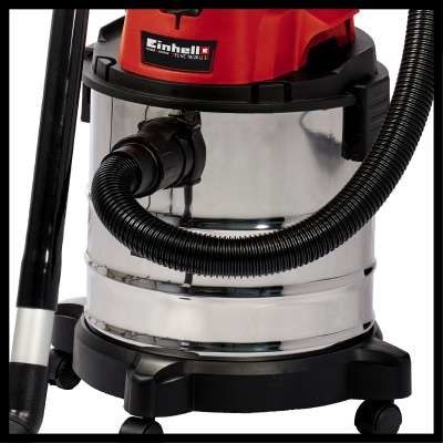 13. EINHELL TC-VC 18/20 Li S Solo workshop vacuum cleaner 2347130 (silver)