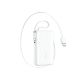 Joyroom JR-PR2L 10000mAh 35W Power Bank with Built-in Retractable USB-C Cable and Lightning Lanyard Cable - White